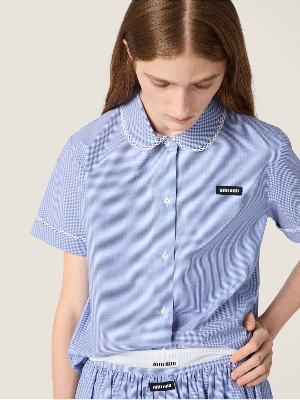 Miu Miu Gingham shirt It36 - Picture 2 of 7
